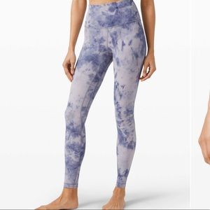 Lululemon space dye tie dye align legging size 4